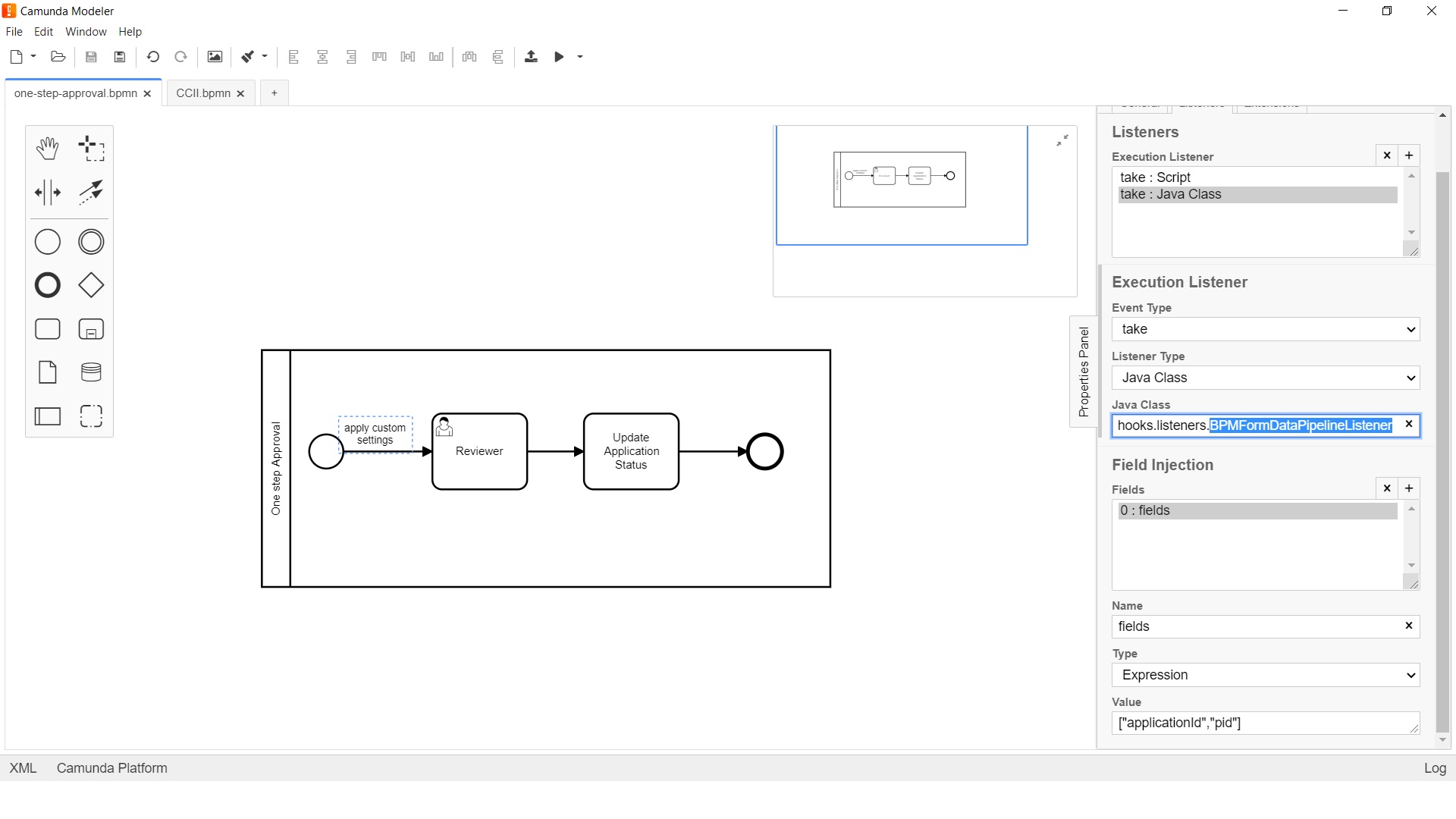 Form DataPipeline listener - Snapshot