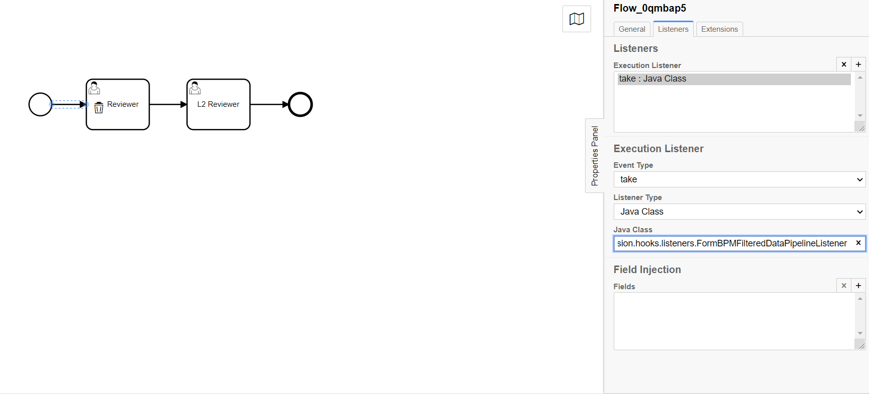 Form DataFilteredPipeline listener - Snapshot